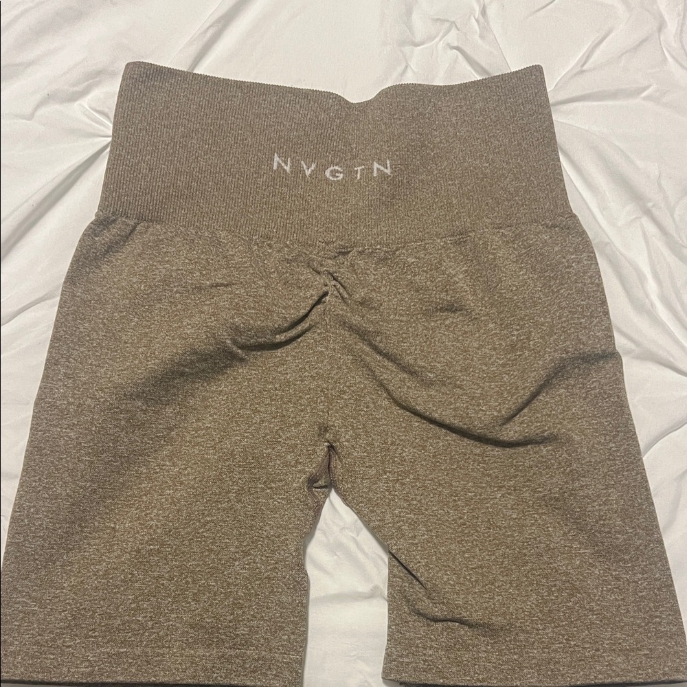 NVGTN Women's High Waist Brown Shorts